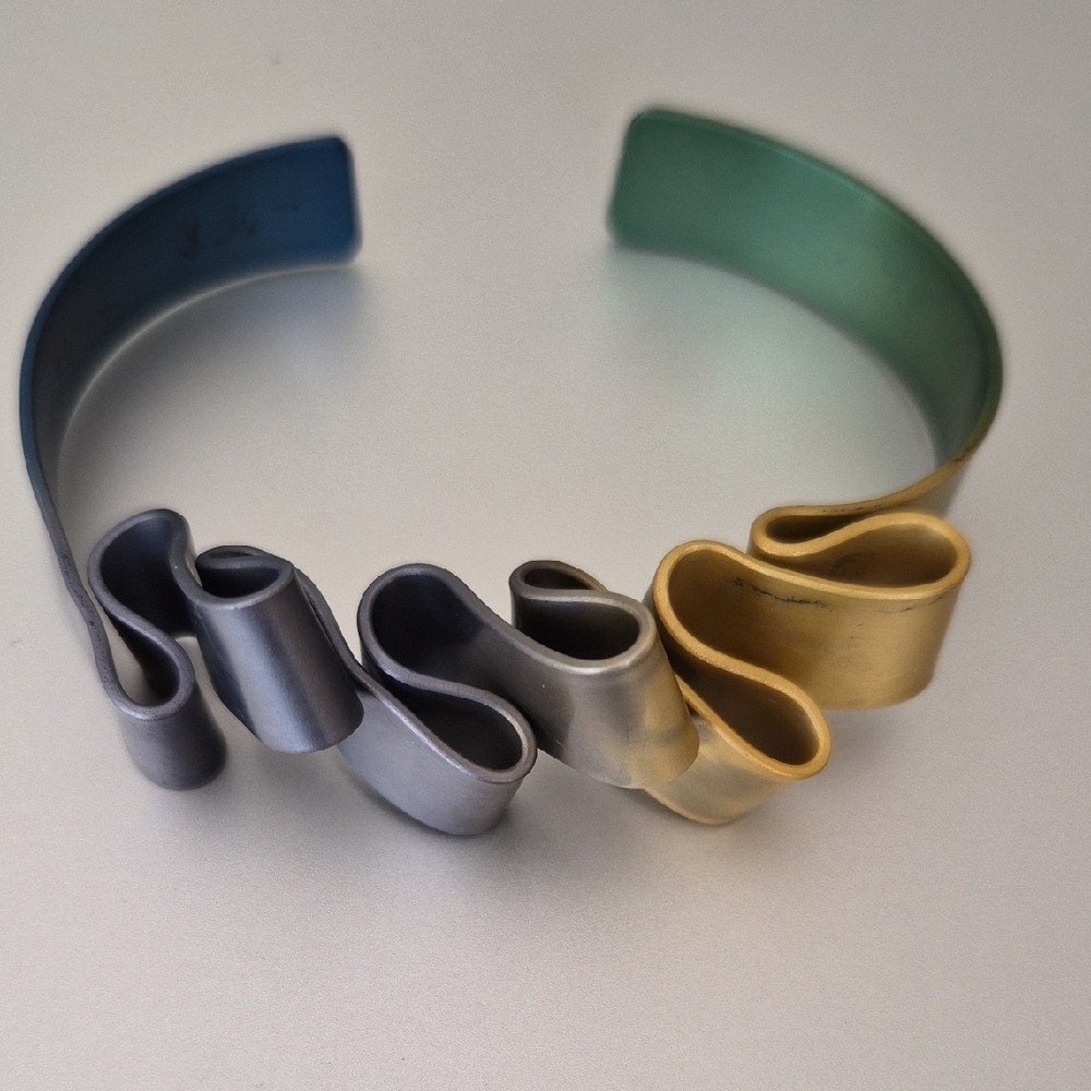 Multicolor Metal Cuff Bracelet